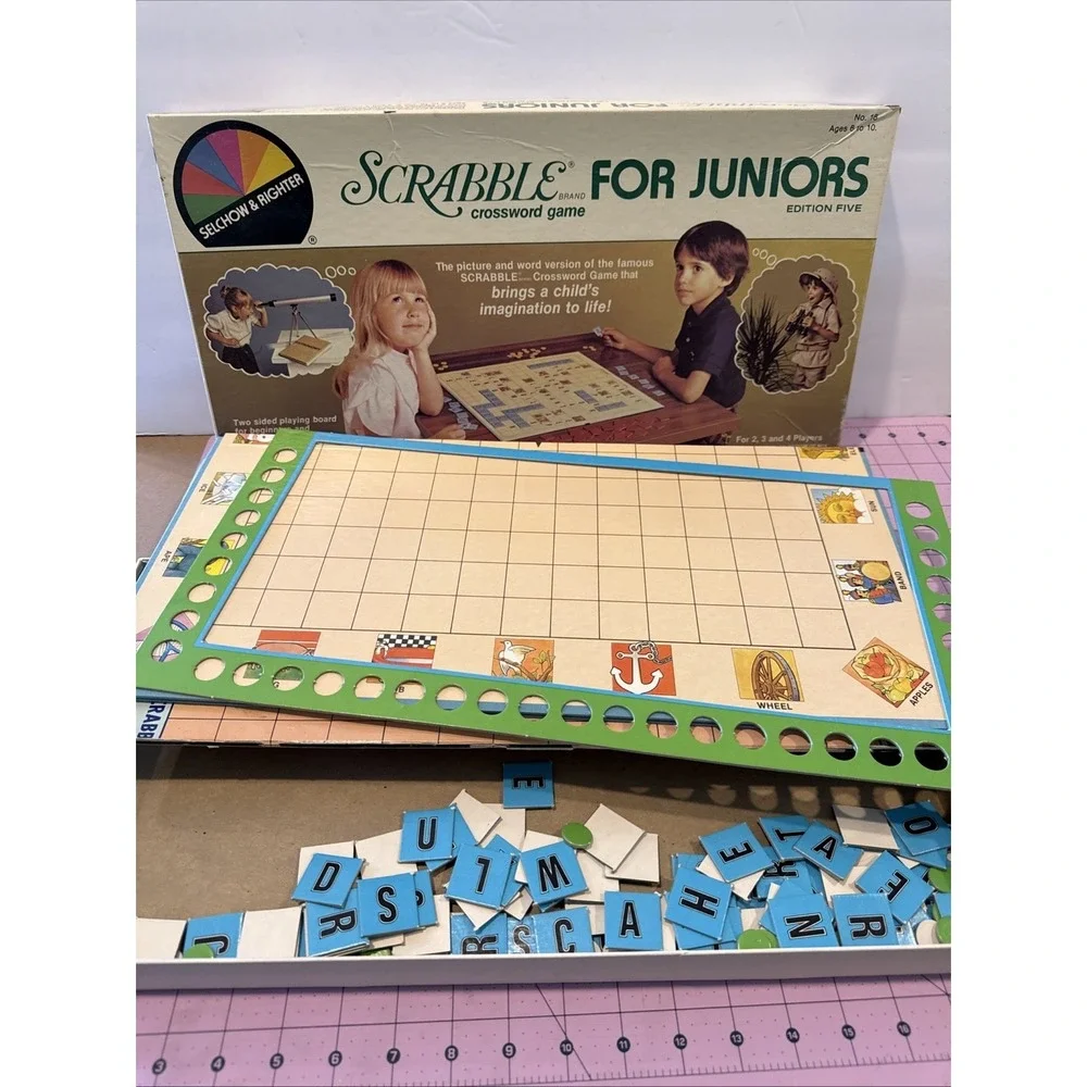 Scrabble Crossword For Juniors 1982 Selchow & Righter Edition 5 No. 18‎